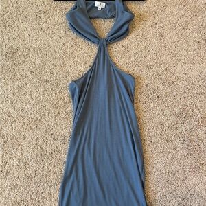 Socialite Blue Halter Midi Dress